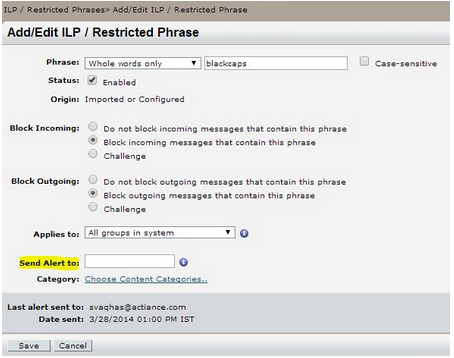 How To Get Automated E-mail Alerts When Restricted Phrases Are Used