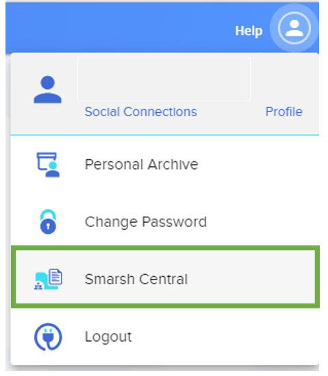 How do I log in to Smarsh Central?